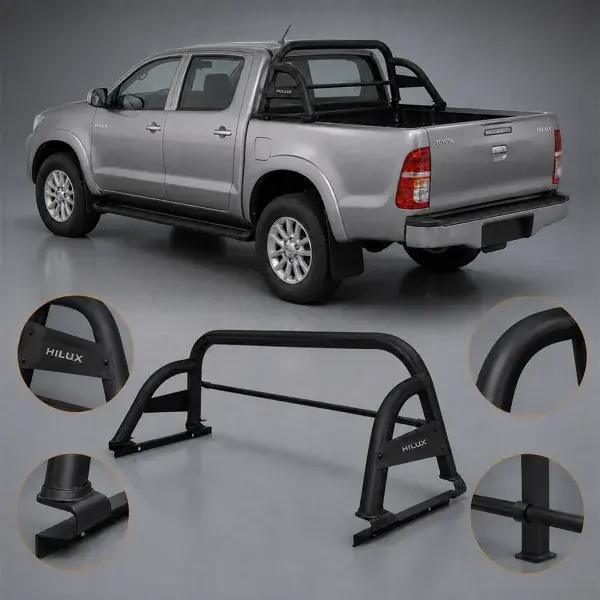 Santo Antônio Toyota Hilux 2005 a 2015 Cabine Dupla Modelo ST com Grade Preto