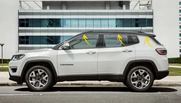 Pestana Lateral Jeep Compass 2017+ Inox Superior