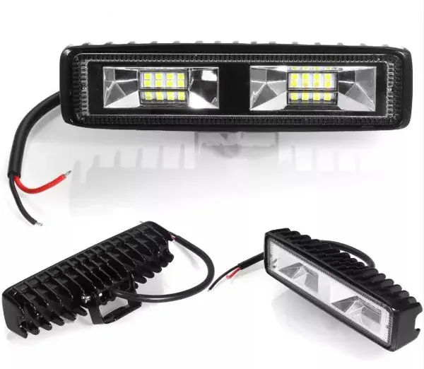 Farol Auxiliar Retangular 16 LEDs 48 W 15 cm