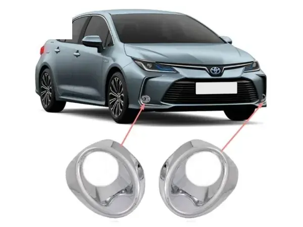 Aplique do Farol de Milha Toyota Corolla 2020+ Cromado