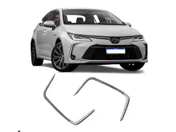 Aplique do Farol de Milha Toyota Corolla 2020+ Filete Cromado