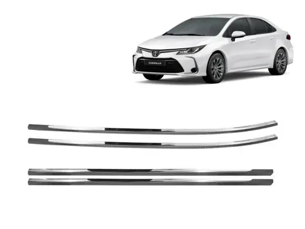 Pestana Lateral Toyota Corolla 2020+ Inox