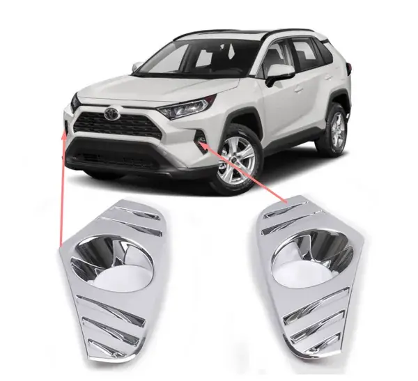 Aplique do Farol de Milha Toyota RAV4 2020+ Cromado
