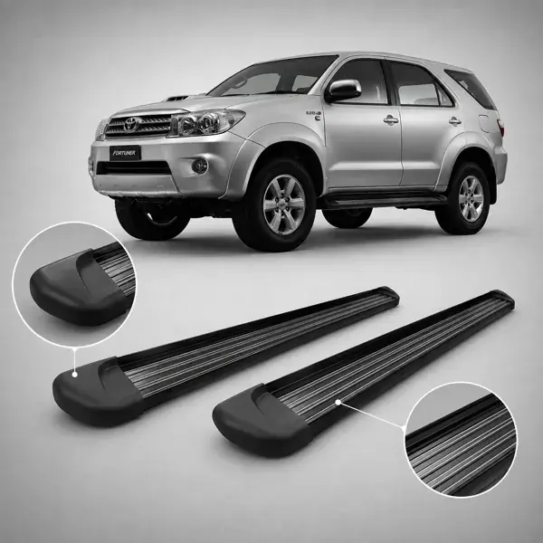 Estribo Toyota SW4 2005 a 2015 Preto Plataforma com Kit de Instalação