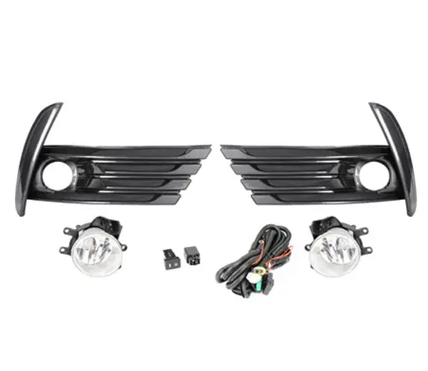 Kit Farol de Milha Toyota Corolla 2018 a 2019 Moldura Grafite com Interruptor Similar ao Original