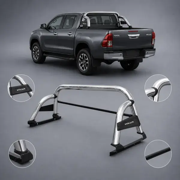 Santo Antônio Toyota Hilux 2016+ Cabine Dupla Modelo ST com Grade Cromado