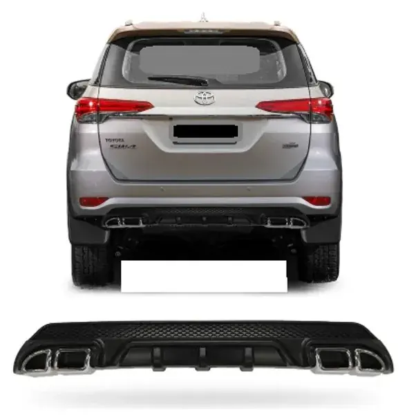 Difusor Traseiro Toyota SW4 2016 a 2021 Preto