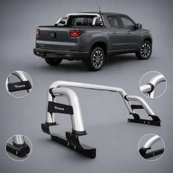 Santo Antônio Fiat Toro 2012+ Cabine Dupla Modelo ST Cromado sem Grade