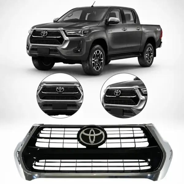 Grade Toyota Hilux 2021+ Modelo Original Black Piano