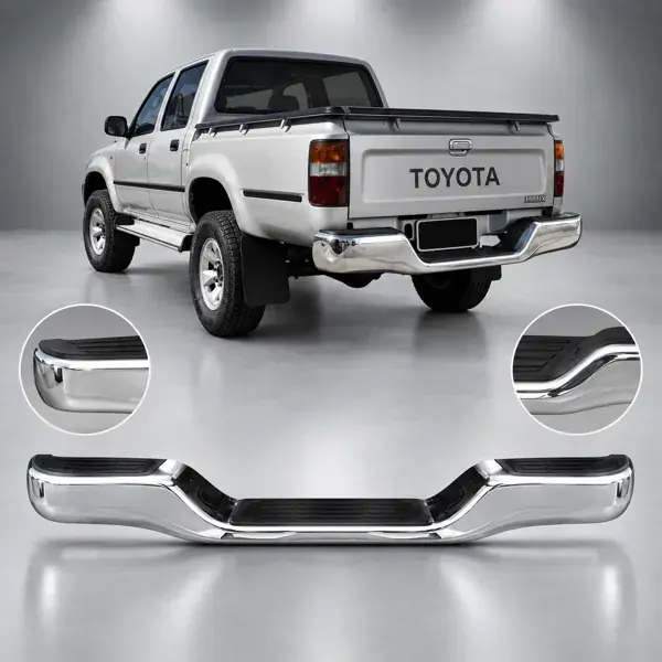 Parachoque Traseiro Toyota Hilux 1993 a 2004 Cromado