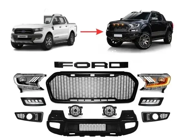 Body Kit Ford Ranger 2016 a 2022 para Raptor 2019 (Modelo 1)