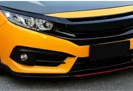 Spoiler Dianteiro Honda Civic 2016 a 2019 Black Piano