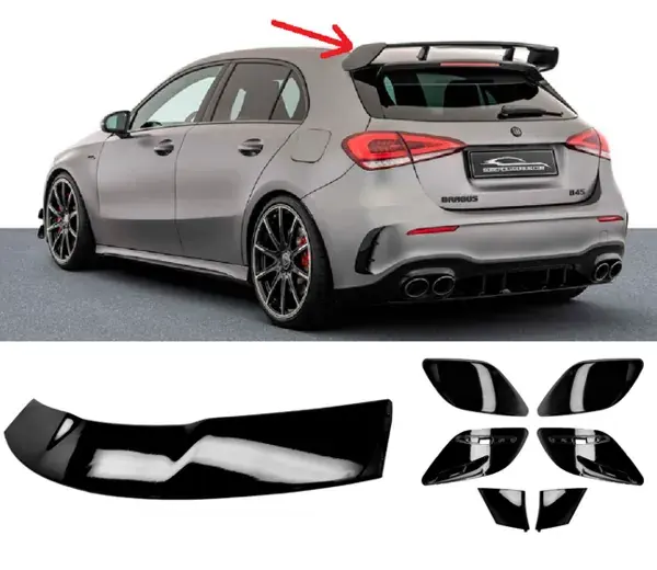 Aerofólio Mercedes-Benz Classe A W177 2018 a 2023 Black Piano