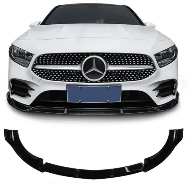 Spoiler Dianteiro Mercedes-Benz Classe E W213 Black Piano