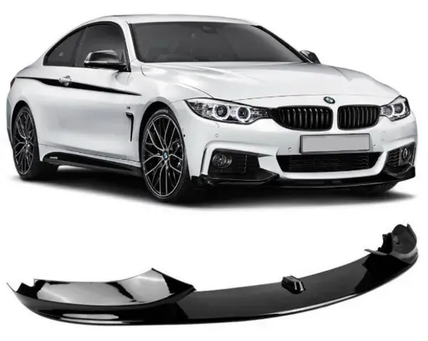 Spoiler Dianteiro BMW Série 4 2013 a 2019 Black Piano