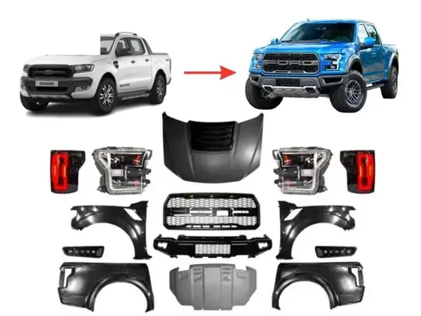 Body Kit Ford Ranger 2013 a 2022 para F-150 Raptor 2022