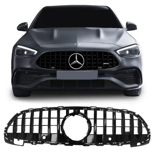 Grade Mercedes-Benz GT W206 Classe C com Entrada para Câmera All Black
