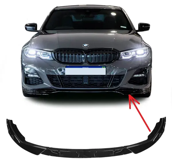 Spoiler Dianteiro BMW G20 2019 a 2021 Black Piano