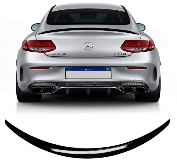 Aerofólio Mercedes-Benz Classe C W205 2014 a 2018 Black Piano