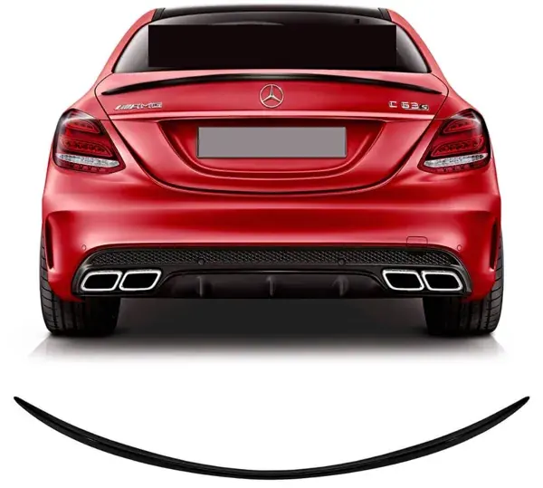 Aerofólio Mercedes-AMG W205 C63 2014 a 2021 Preto Fosco