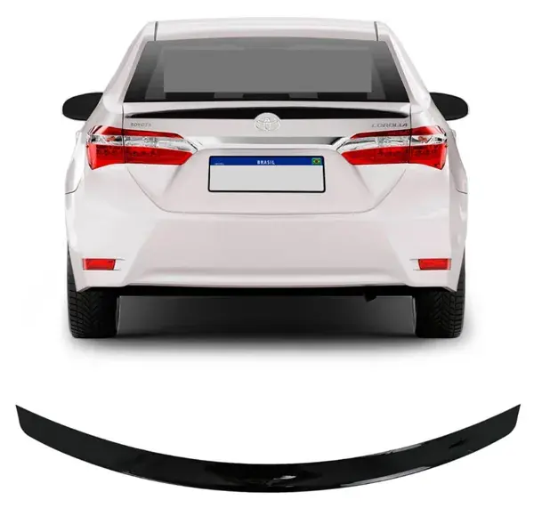Aerofólio Toyota Corolla 2014 a 2018 Modelo Slim Black Piano