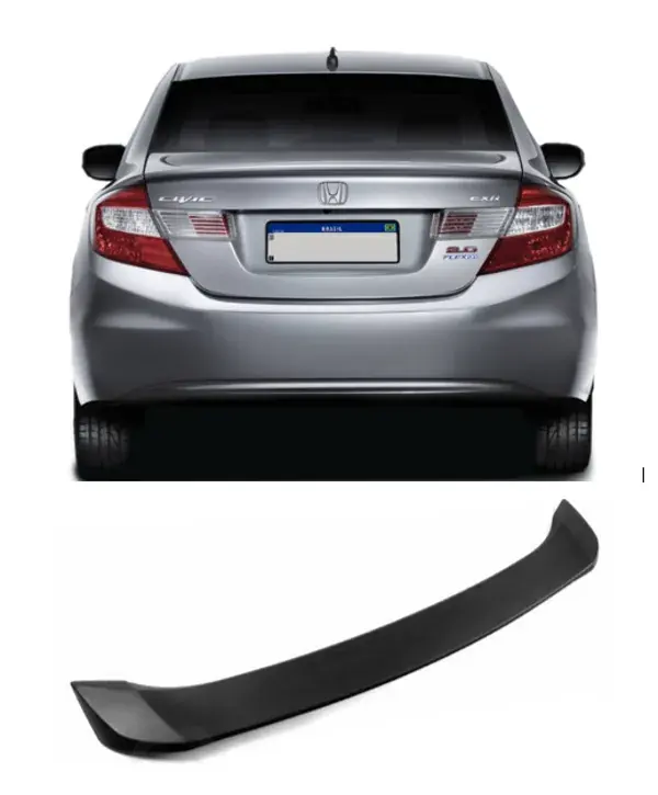Aerofólio Honda Civic G9 2012 a 2016 Black Piano