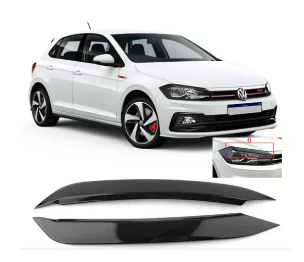 Aplique do Farol Volkswagen Polo 2019+ Modelo Bad Boy Black Piano