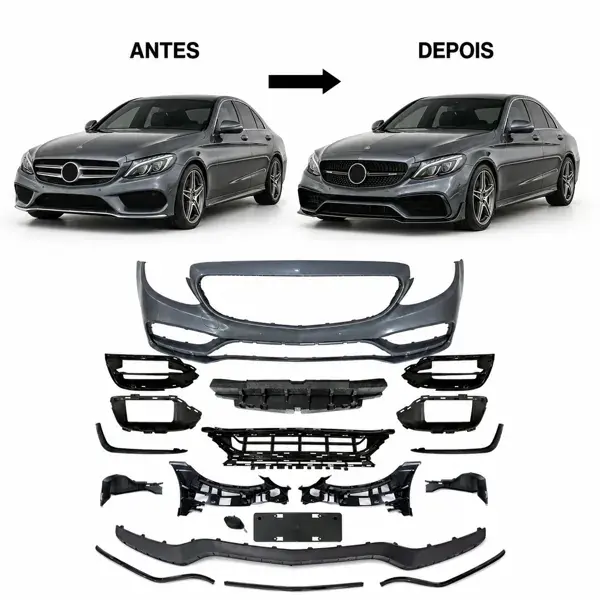 Body Kit Dianteiro Mercedes-Benz Classe C W205 Modelo AMG C63