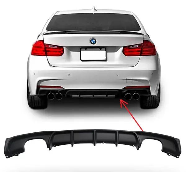 Difusor Traseiro BMW F30 2013 a 2019 Black Piano