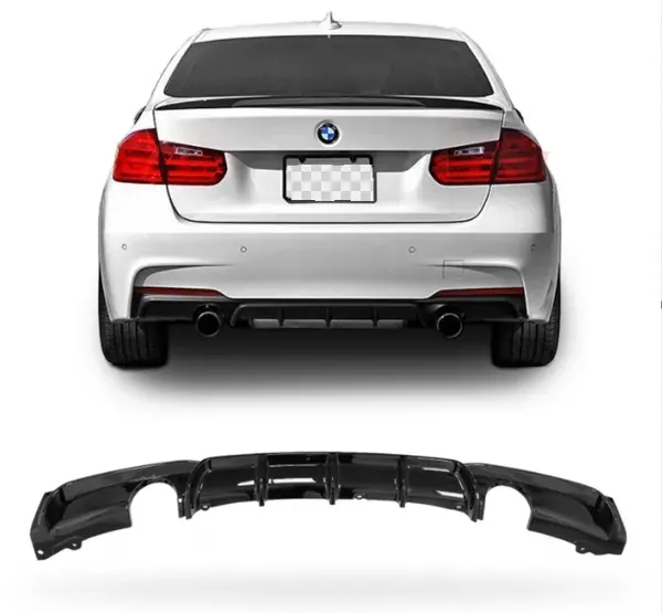 Difusor Traseiro BMW F30/F35 2013 a 2019 Black Piano