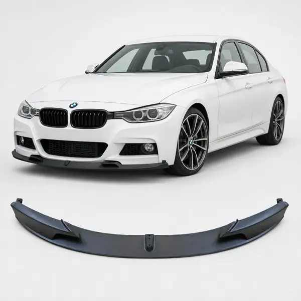 Spoiler Dianteiro BMW F30/F35 2013 a 2019 Preto Fosco