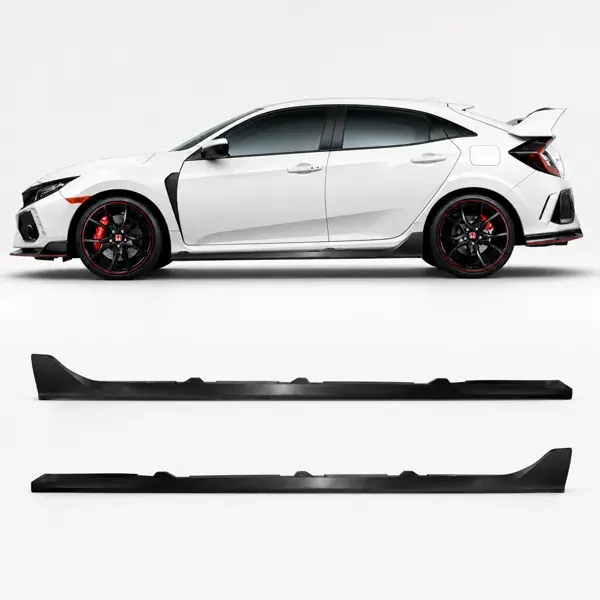 Spoiler Lateral Honda Civic G10 Modelo Type R Preto