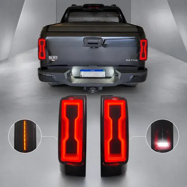 Lanterna Chevrolet S10 2013 a 2025 Full LED Fumê