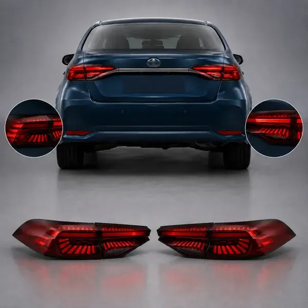 Lanterna Toyota Corolla 2020+ Full LED Vermelha