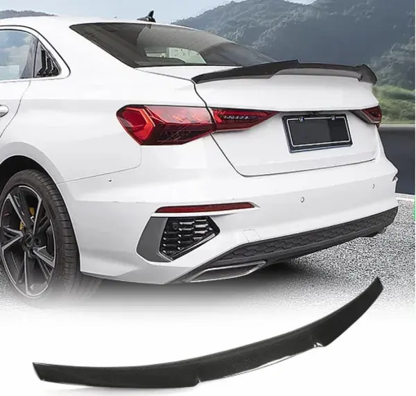 Difusor Traseiro Audi A3/S3 Sedan 2021+ Black Piano