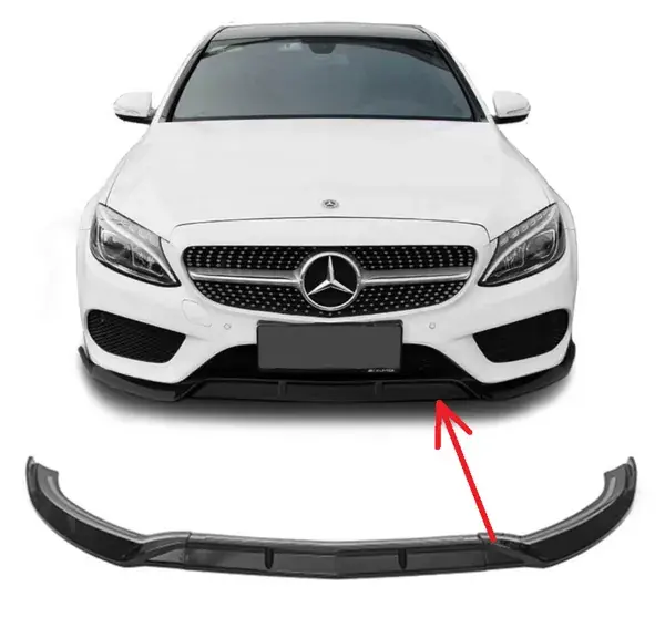 Spoiler Dianteiro Mercedes-Benz W206 2022+ Black Piano