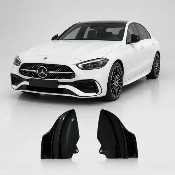 Aplique de Retrovisor Mercedes-Benz W206 2021+ Black Piano