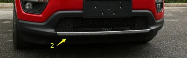 Aplique do Parachoque Dianteiro Jeep Compass Flex 2022 a 2023 Friso