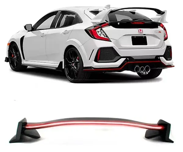 Aerofólio Honda Civic G10 Type R Preto com LED