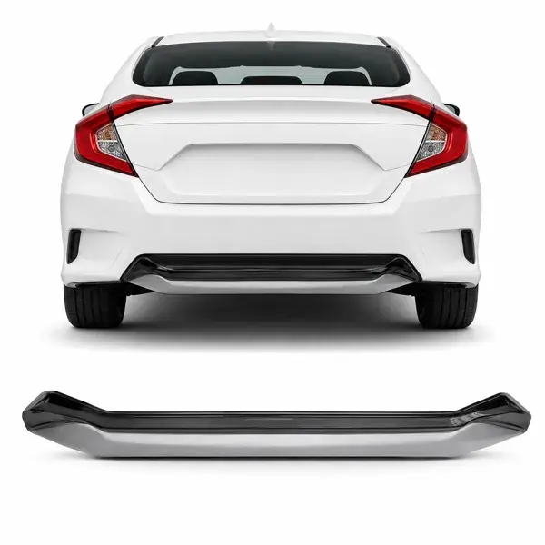 Spoiler Traseiro Honda Civic G10 2017 a 2021 Cromado