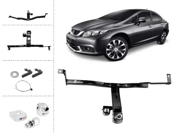 Engate Honda Civic/New Civic 2006 a 2016 Fixo