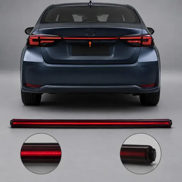 Lanterna Toyota Corolla 2020+ LED Vermelha da Tampa do Porta-Malas