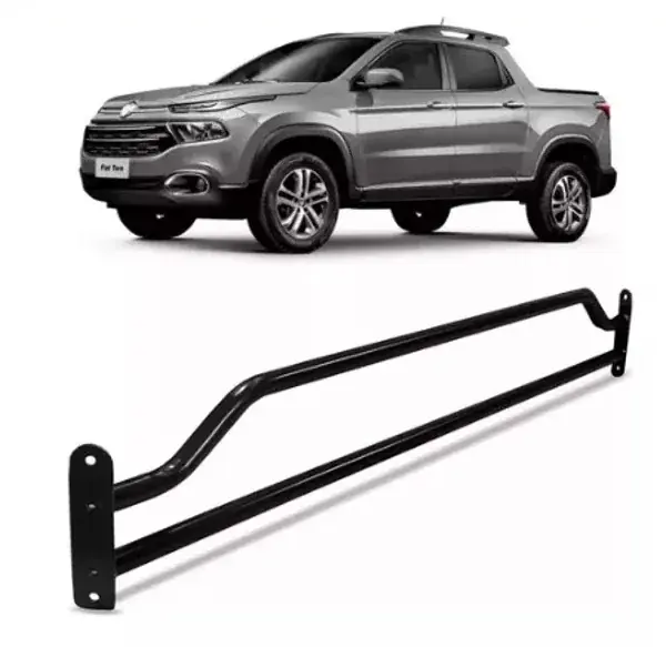 Grade de Proteção do Vidro Traseiro Fiat Toro 2016+ Preta
