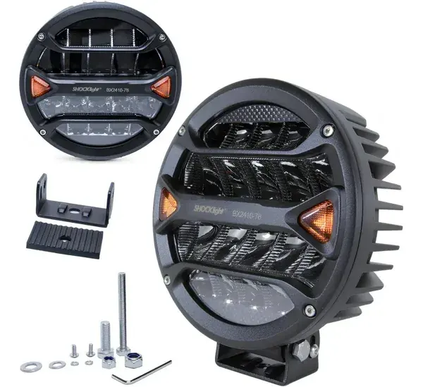 Farol Auxiliar Redondo 18 LEDs 84 W 20 cm de Diâmetro