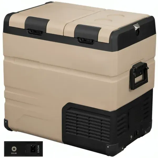 Geladeira Portátil 37 L Quadrivolt Preto e Bege Dual Zone