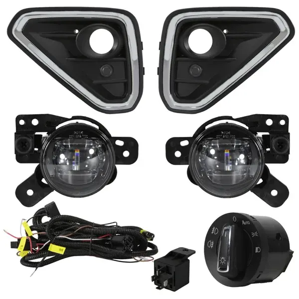Kit Farol de Milha Volkswagen T-Cross Highline 2025+ com Interruptor Similar ao Original
