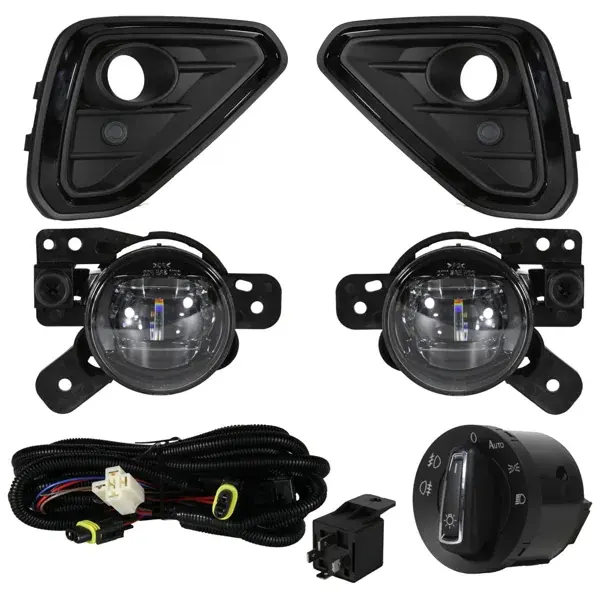 Kit Farol de Milha Volkswagen T-Cross TSI/Comfortline 2025+ com Interruptor Similar ao Original