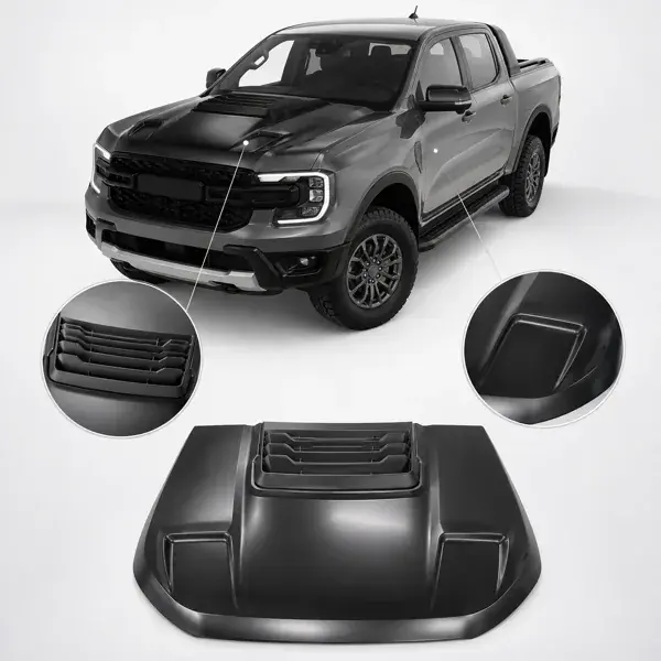 Capô Ford Ranger 2016 a 2023 Modelo Raptor Preto
