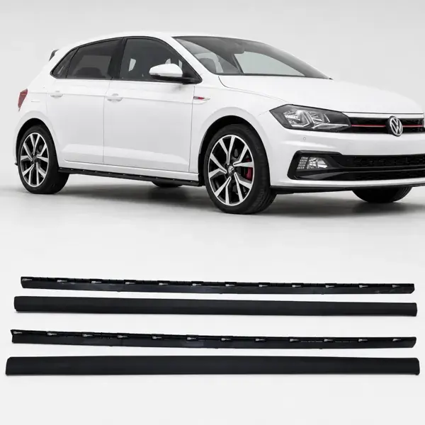Spoiler Lateral Volkswagen Polo GTI 2018 a 2020 Preto