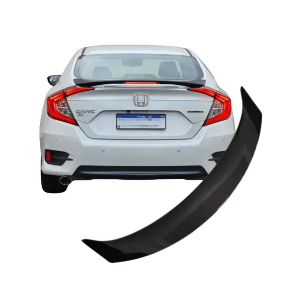 Aerofólio Honda Civic G10 2016 a 2020 Modelo Original Black Piano